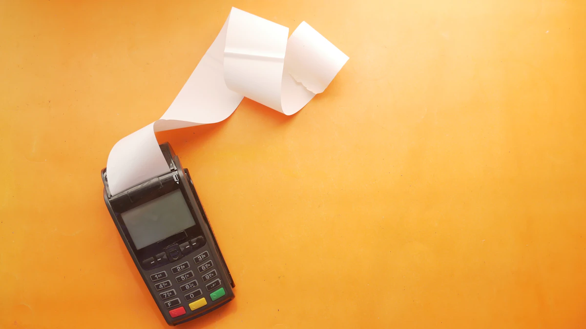 Card reader printing an electronic invoice receipt
